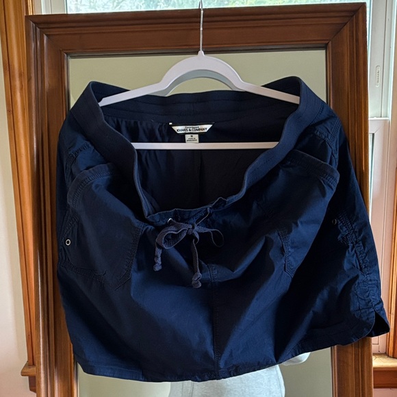 Khaki and Company Dresses & Skirts - Khakis & Company Navy Pull‑Tie Active Skort 16 VG